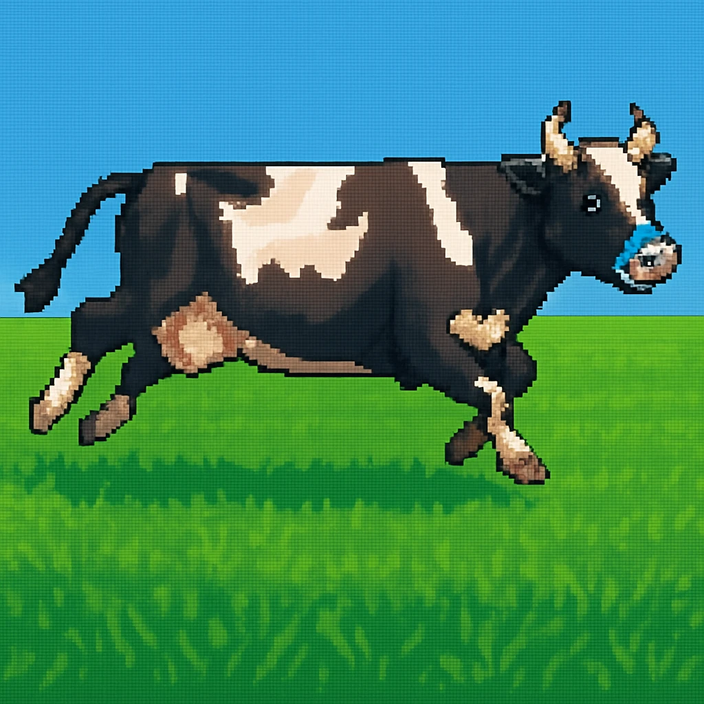 Remove clouds from the background, keep only the green grass field and clear sky emoji