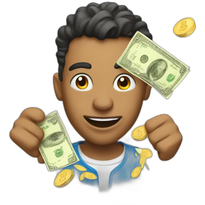 Winning the lottery emoji