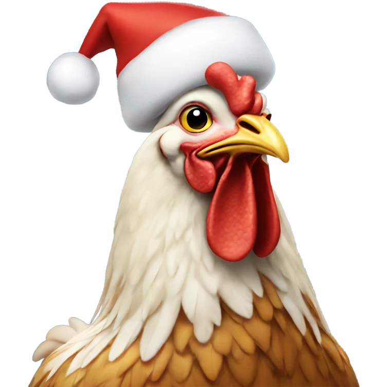 christmas chicken  emoji
