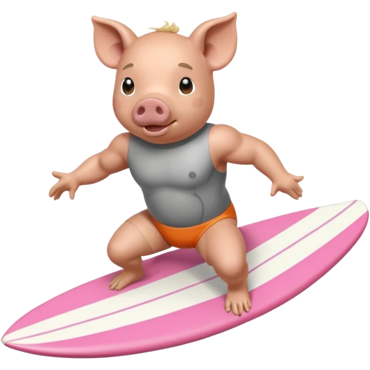 Pig surfing  emoji