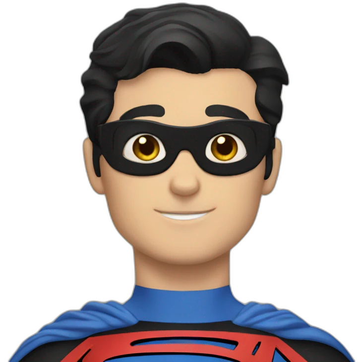 Superman black cat emoji