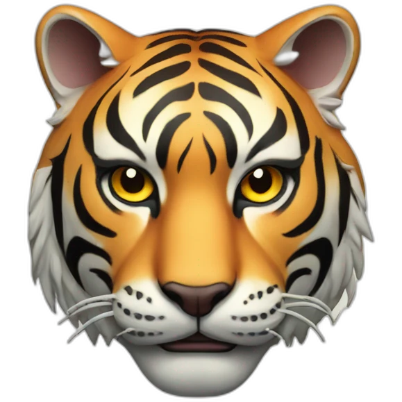 mystic tiger Japanese mask emoji