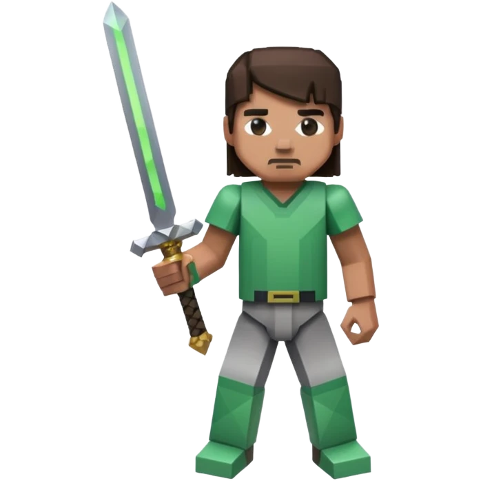 A Sull Emoji With Holdg a Maincrft Sovd emoji