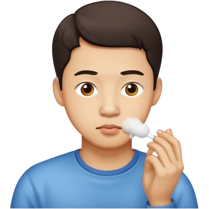 Chinese man sniffing suga  emoji