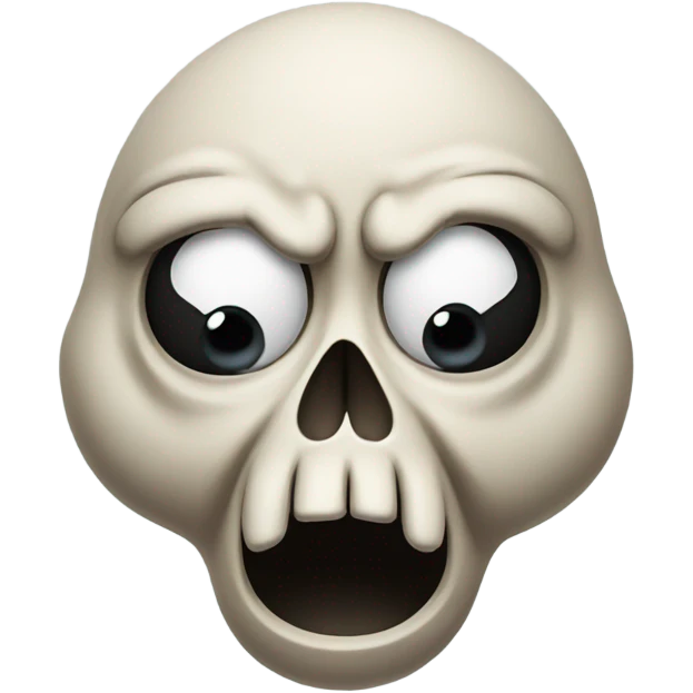 sad skull  emoji
