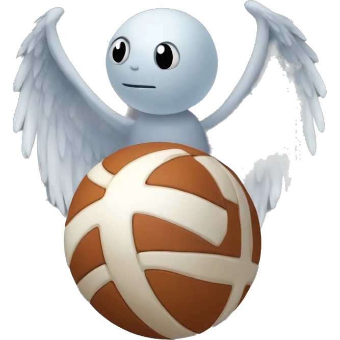 Ball with wings emoji