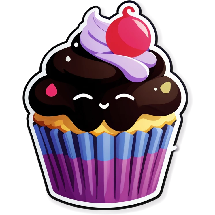 Sleepy cupcake  emoji