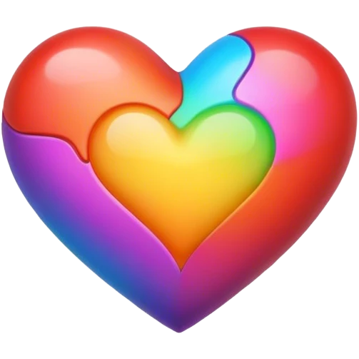 Cœur multicolore  emoji
