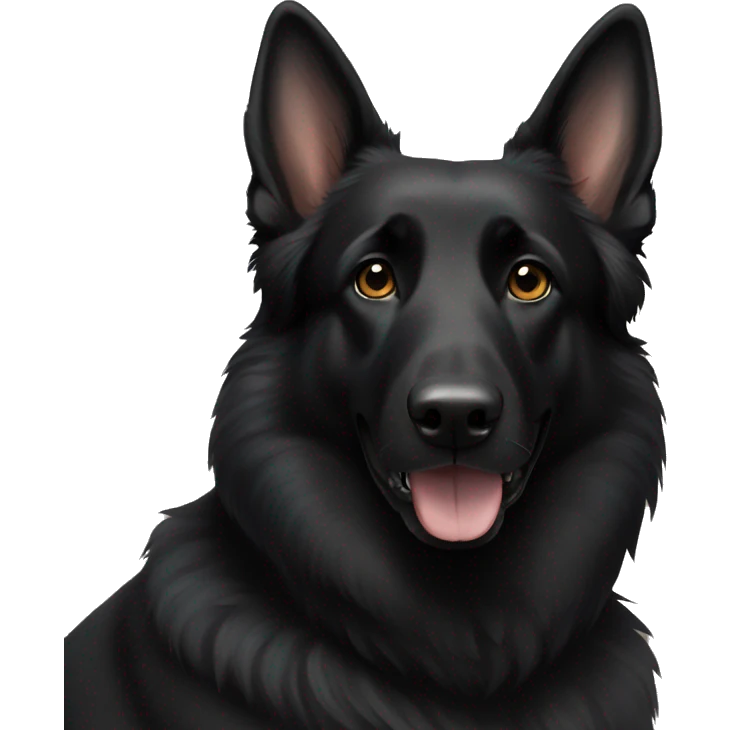 black german shepherd  emoji