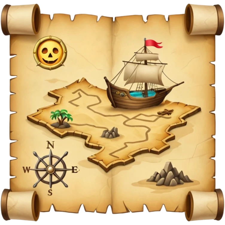 carte au trésor emoji