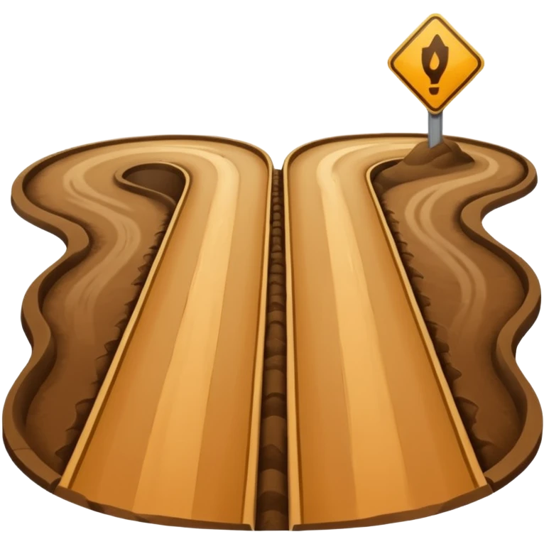 Forked road emoji