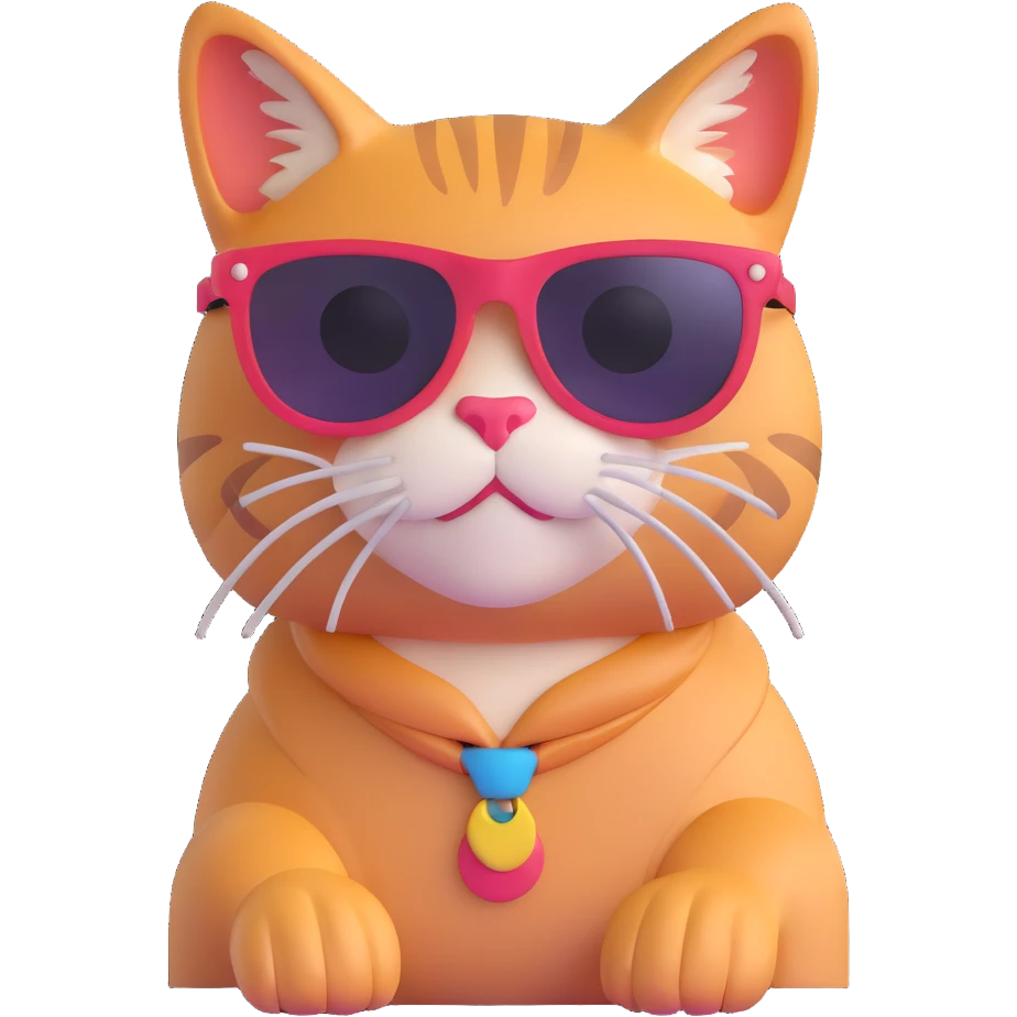 cat wearing sunglasses emoji