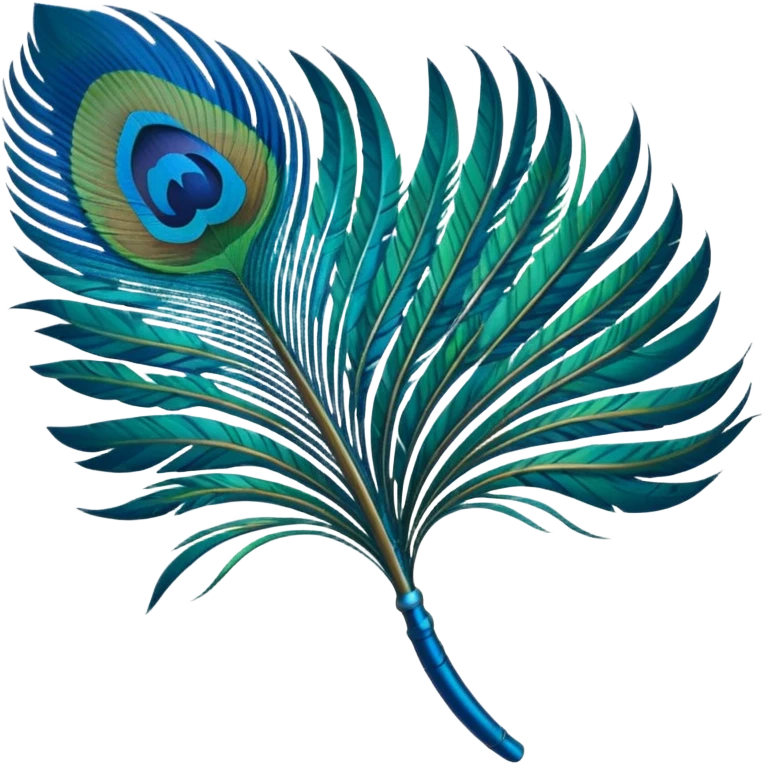 Single pintresty Peacock feather emoji