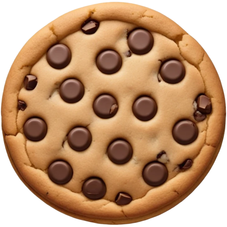 Chocolate chip cookie emoji