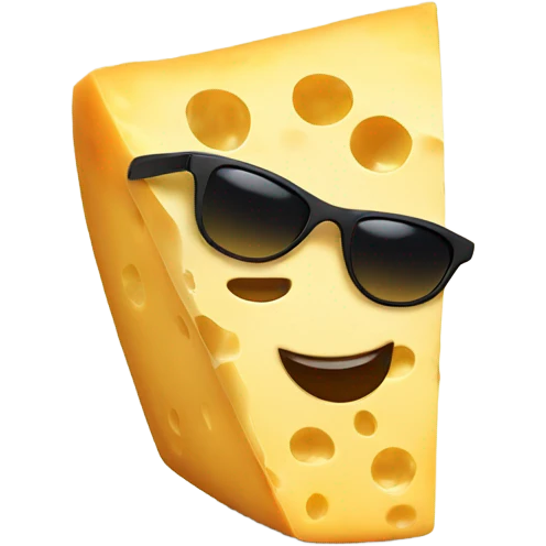 Cheese wearing shades emoji
