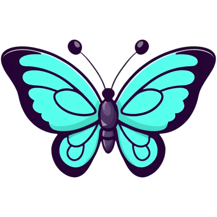 Cute butterfly emoji