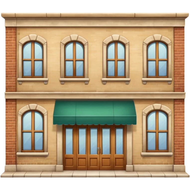 Beige bookshop building  emoji
