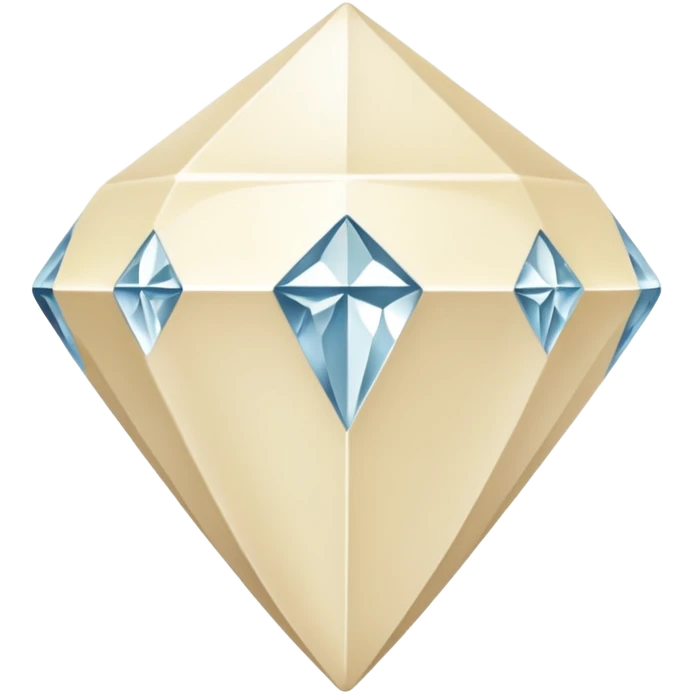 diamond shape carved from ivory emoji emoji