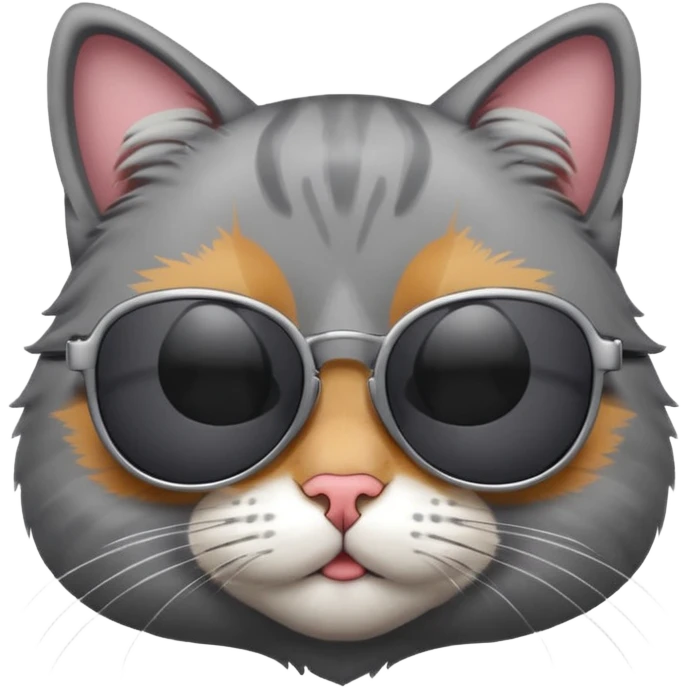 Cat wearing sunglasses emoji
