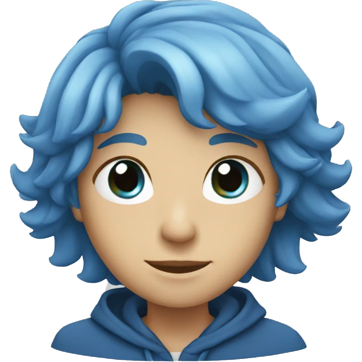 Blue emoji