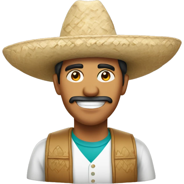 mexican person with a mexian hat on  emoji