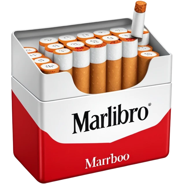Marlboro cigarette box emoji
