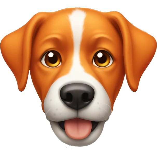 orange dog's head emoji