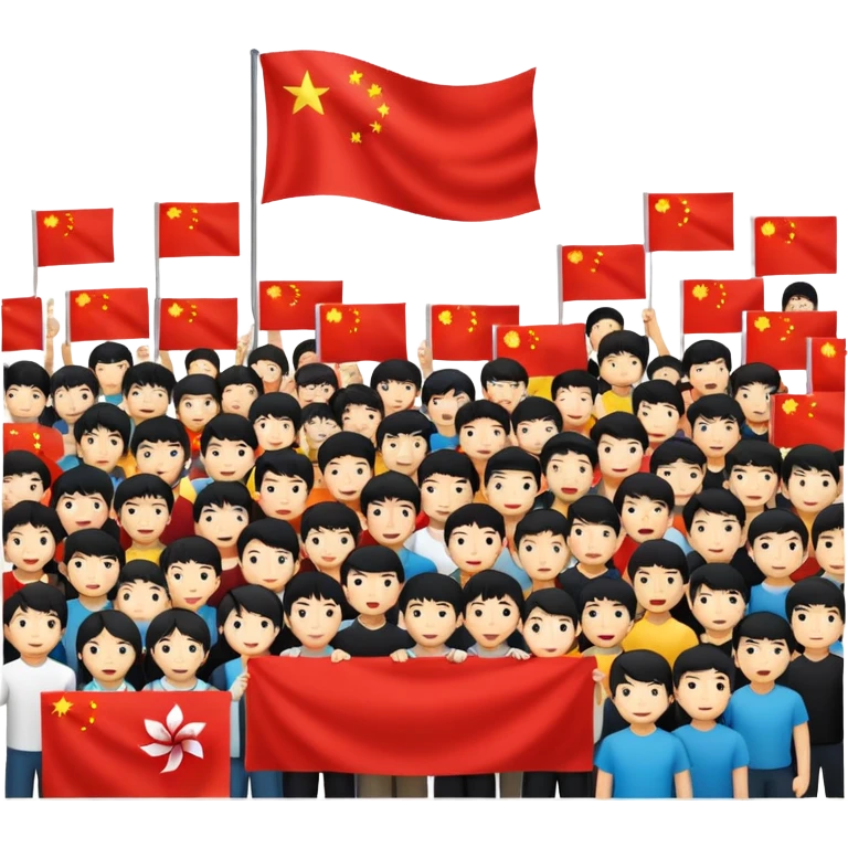 Hong Kong fighting China emoji