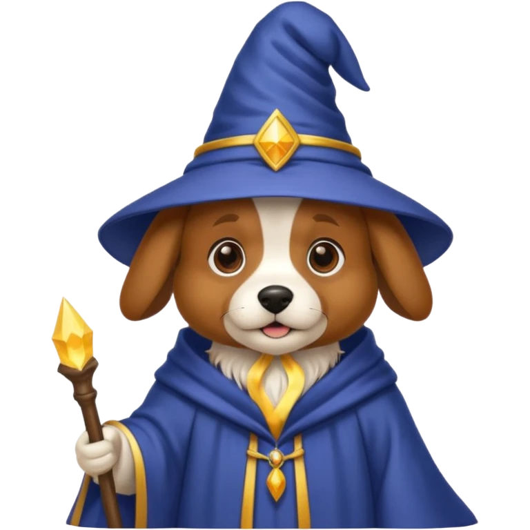 Dog wizard emoji
