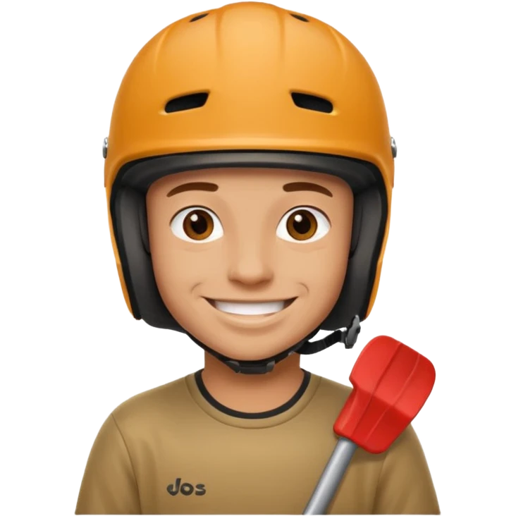 BMX rider man with helmets emoji