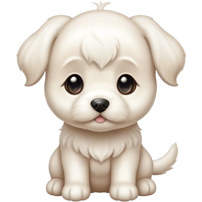 A white malteser  emoji