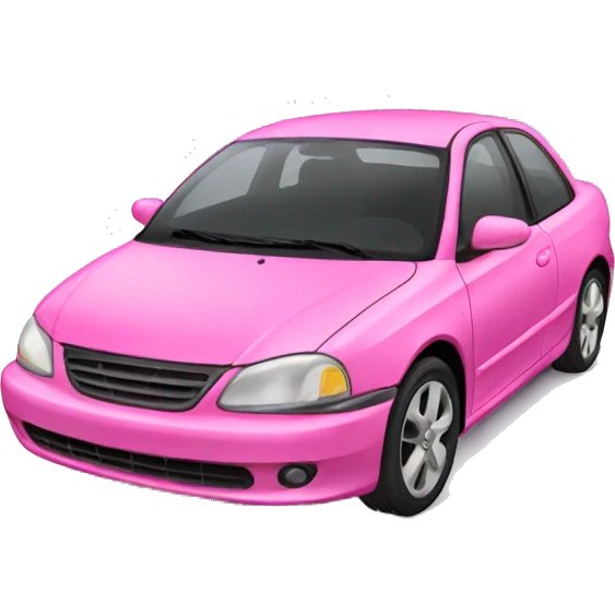 Pink car emoji