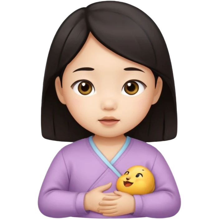 Asian baby girl emoji