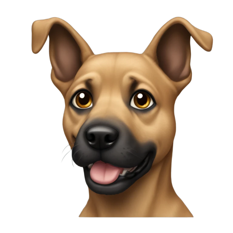 Perro negro  emoji