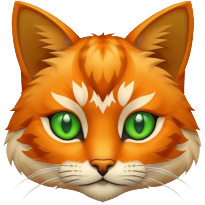 Face of Temple cat in game pixelized style emoji