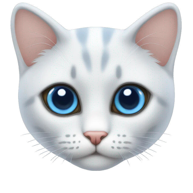 Gato perla ojos azules  emoji