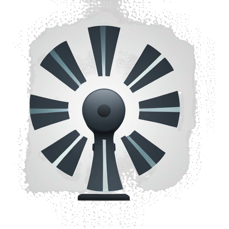  radar icon Sonar sound waves Modern flat emoji