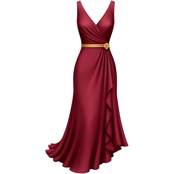 Maroon dress emoji