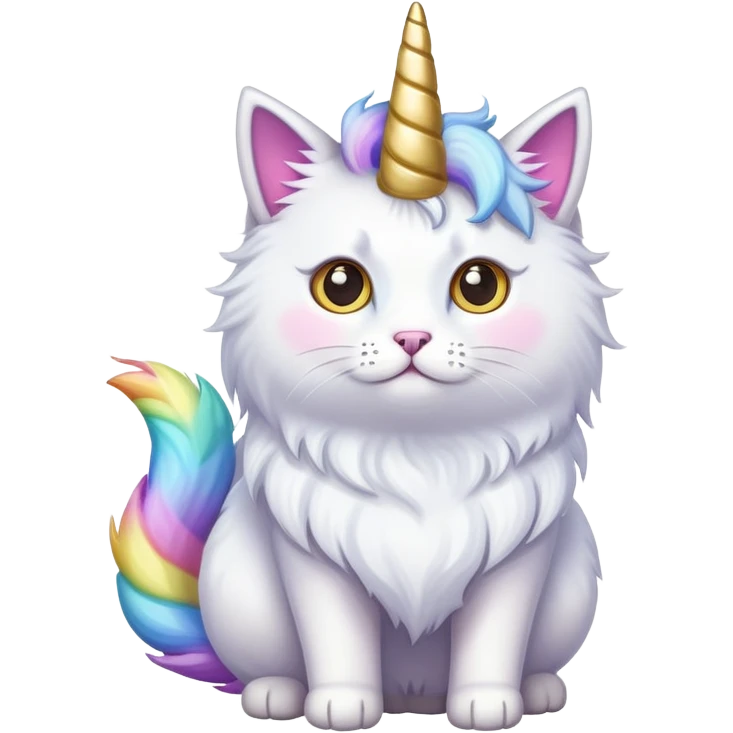 Gato con cuerno de unicornio  emoji