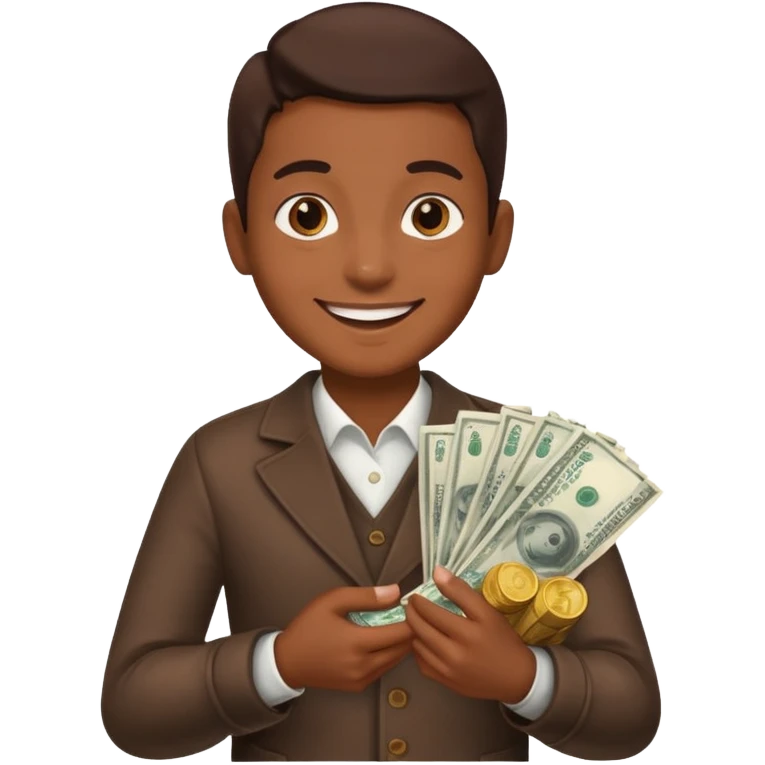 a person going to buy chocolate emoji