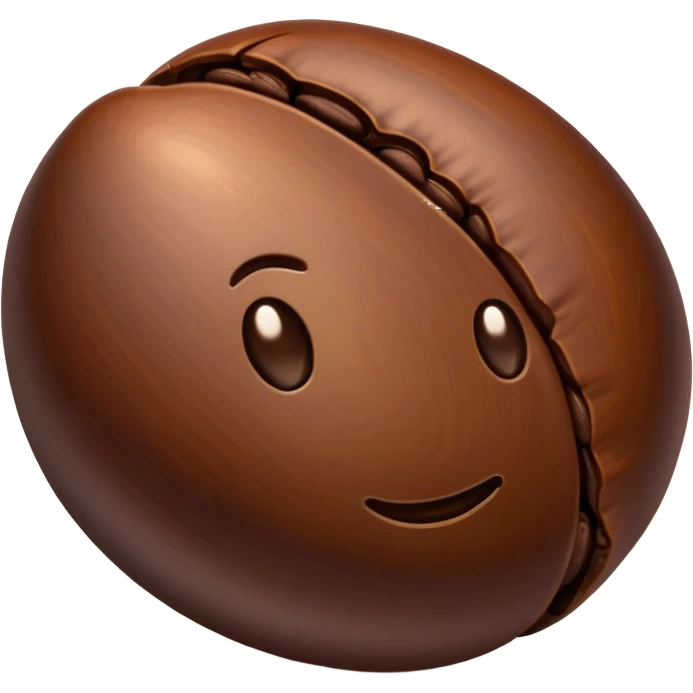 a brown coffee bean, kahve çekirdeği emoji