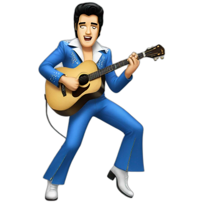 elvis performing emoji