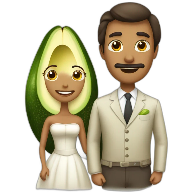 avacado wife and husband emoji