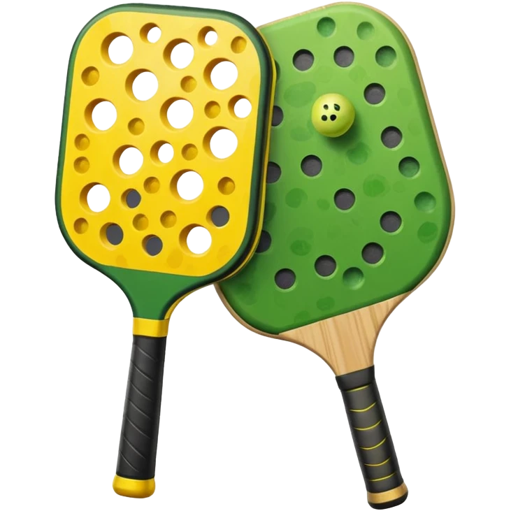 Pickleball paddle and ball emoji