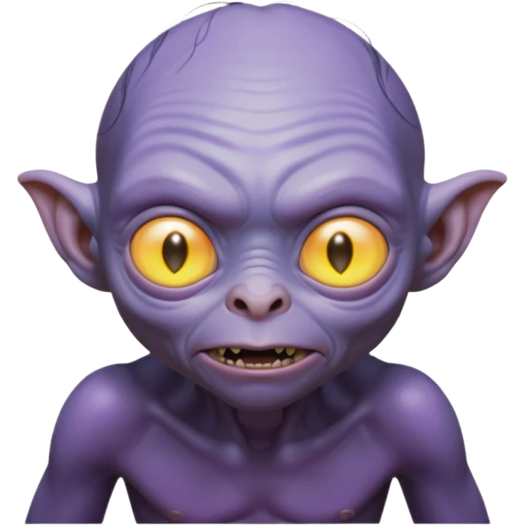 Neon gollum.in space emoji