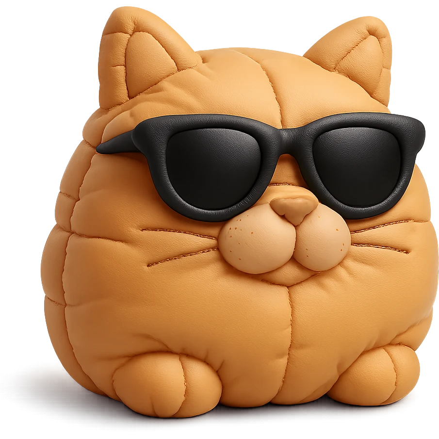 Cat wearing sunglasses emoji