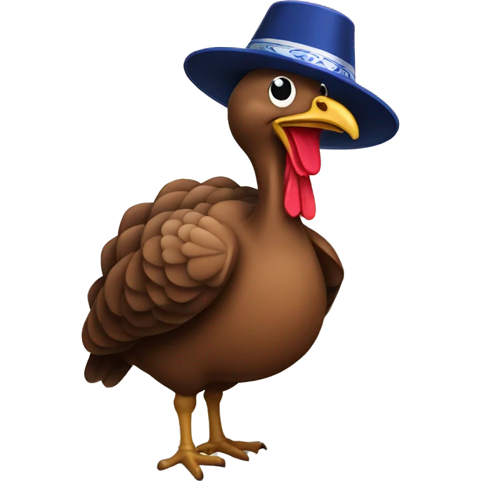 Turkey with a yarmulke emoji
