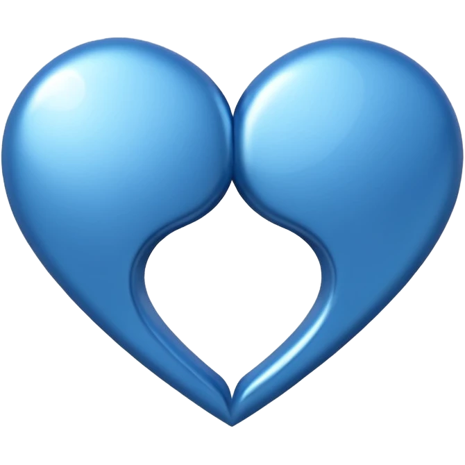 emoji de los dos corazones enlazados pero en color azul emoji