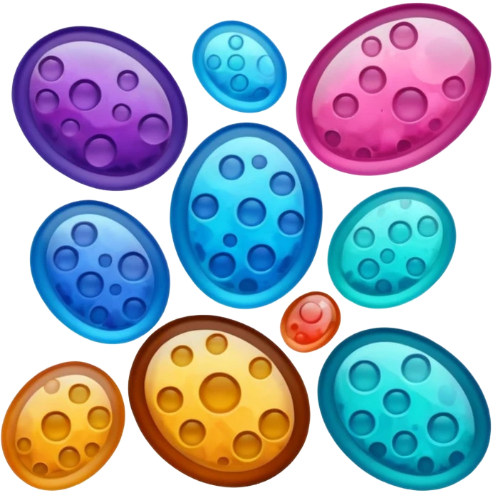 colorful stained cells histology emoji