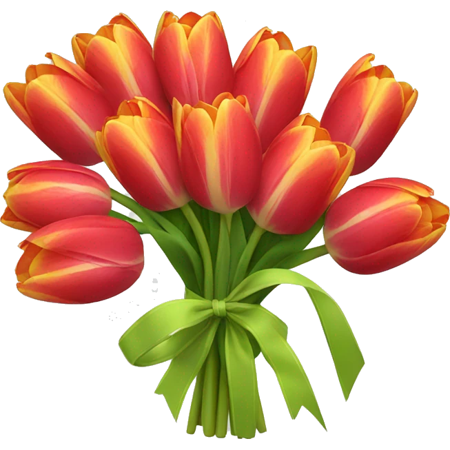 tulips bouquette emoji